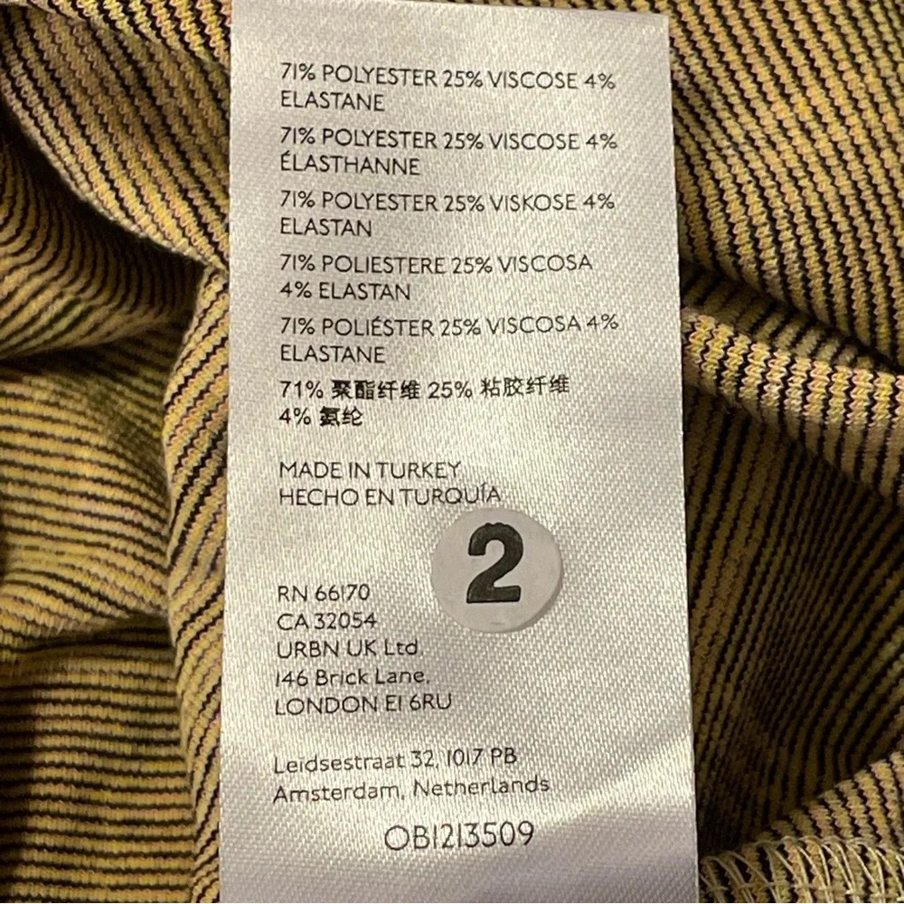 FREE‎ PEOPLE NWOT Honey Pleated Skirt in Retro Sunshine Combo - Picture 12 of 13